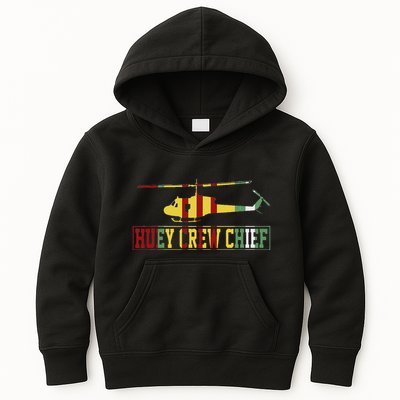 Vietnam War Crew Chief Uh1 Huey Crew Chief Vietnam Veteran Kids Hoodie