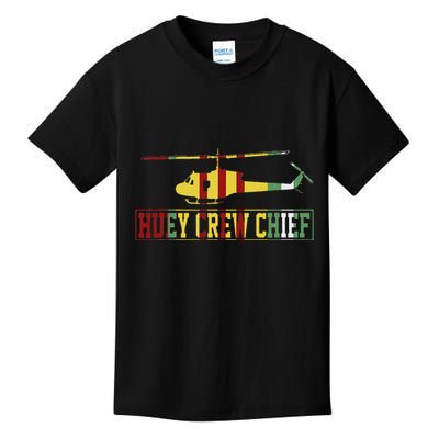 Vietnam War Crew Chief Uh1 Huey Crew Chief Vietnam Veteran Kids T-Shirt