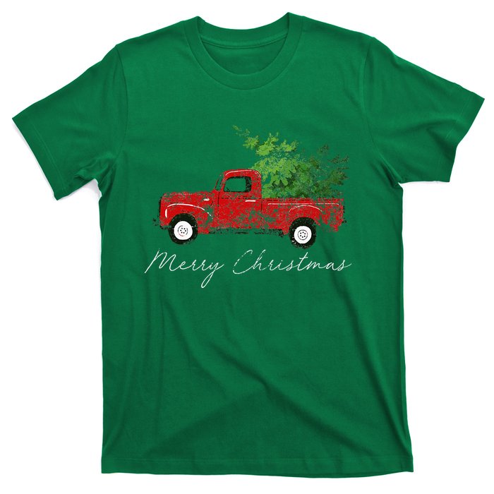 Vintage Wagon Christmas Tree On Car Xmas Vacation T-Shirt