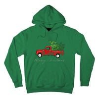 Vintage Wagon Christmas Tree On Car Xmas Vacation Tall Hoodie