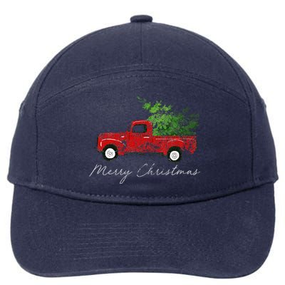 Vintage Wagon Christmas Tree On Car Xmas Vacation 7-Panel Snapback Hat