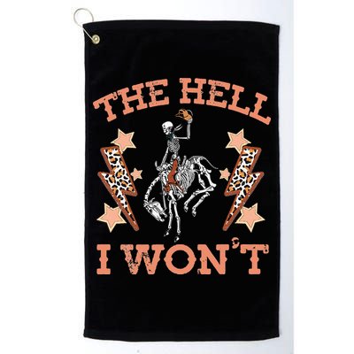 Vintage Western Country Cow Cow The Hell I Won't Golf Towel