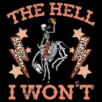 Vintage Western Country Cow Cow The Hell I Won't Toddler T-Shirt