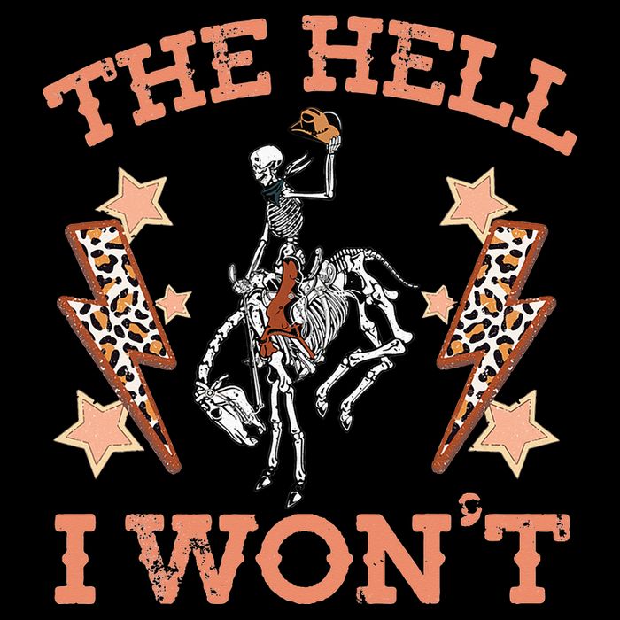 Vintage Western Country Cow Cow The Hell I Won't Toddler T-Shirt