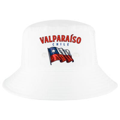 ValparaíSo Waving Chilean Flag Est. 1536 Cool Comfort Performance Bucket Hat