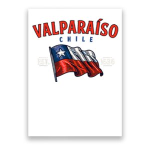 ValparaíSo Waving Chilean Flag Est. 1536 Poster