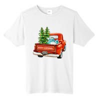 Vintage Wagon Christmas Classic Red Truck Car Xmas Trees Tall Fusion ChromaSoft Performance T-Shirt