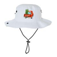 Vintage Wagon Christmas Classic Red Truck Car Xmas Trees Legacy Cool Fit Booney Bucket Hat