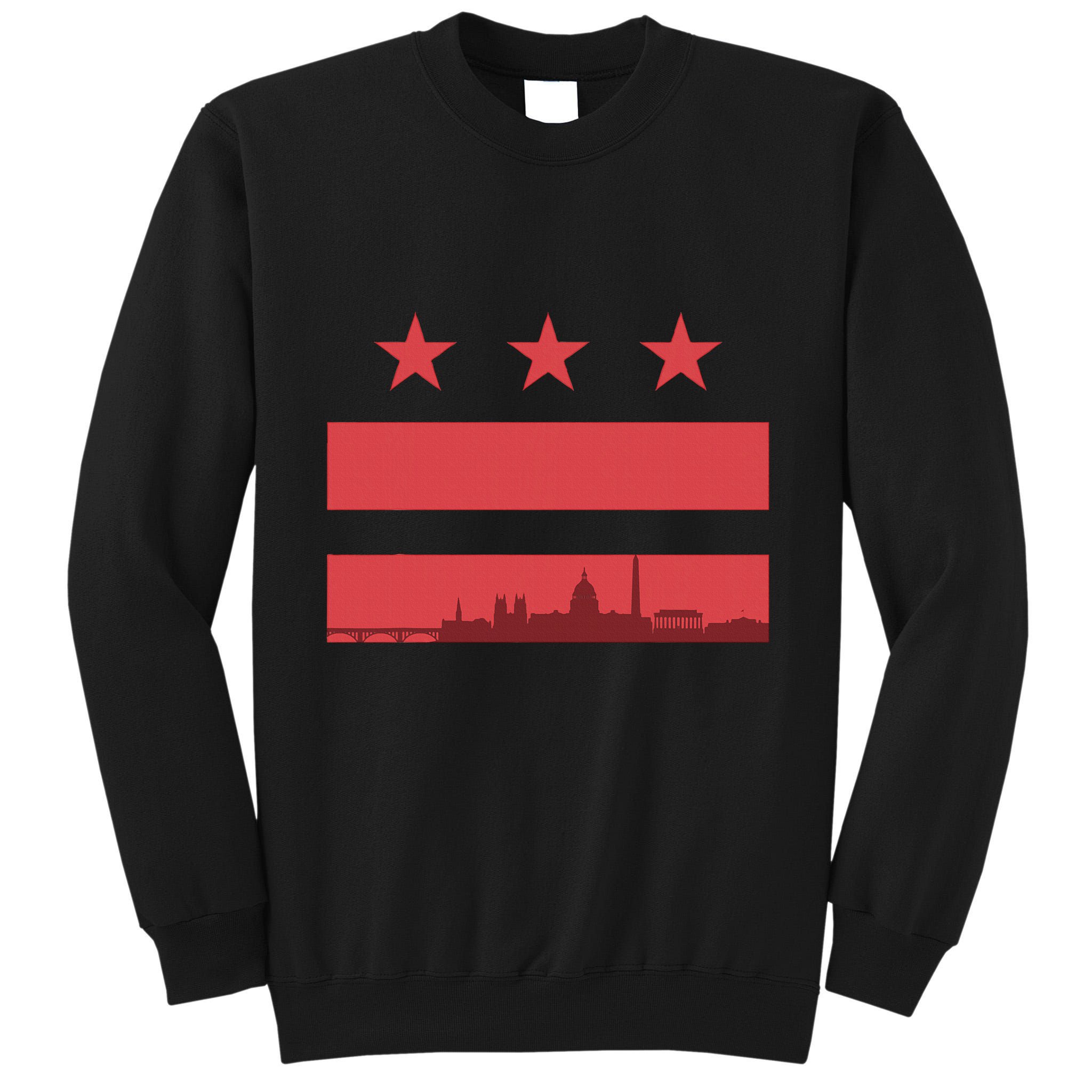 Vintage Washington Dc Retro Flag Tall Sweatshirt