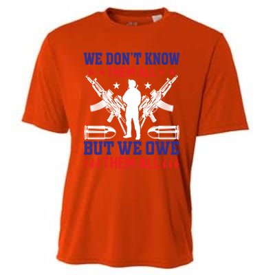 Veterans We Don´t Know Them All But We Owe Them All Cool Gift Cooling Performance Crew T-Shirt