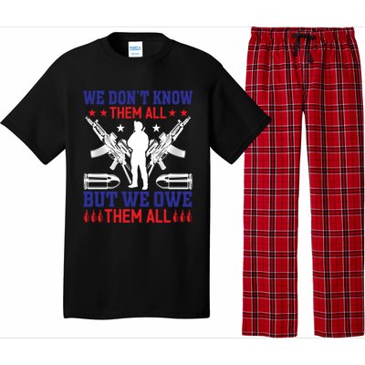 Veterans We Don´t Know Them All But We Owe Them All Cool Gift Pajama Set