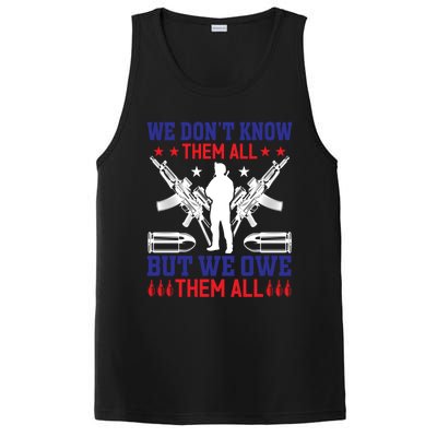 Veterans We Don´t Know Them All But We Owe Them All Cool Gift PosiCharge Competitor Tank