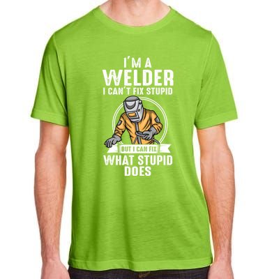 Vintage Welder Design Funny Welder Meme Welding Funny Gift Adult ChromaSoft Performance T-Shirt