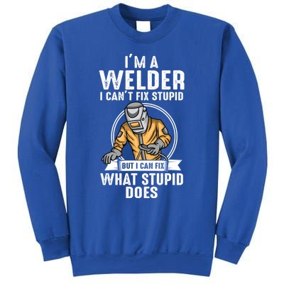 Vintage Welder Design Funny Welder Meme Welding Funny Gift Sweatshirt