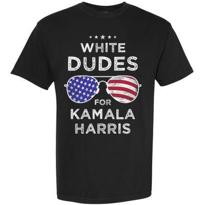 Vintage White Dudes For Kamala Harris Garment-Dyed Heavyweight T-Shirt