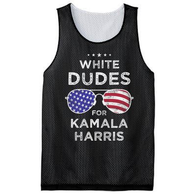 Vintage White Dudes For Kamala Harris Mesh Reversible Basketball Jersey Tank