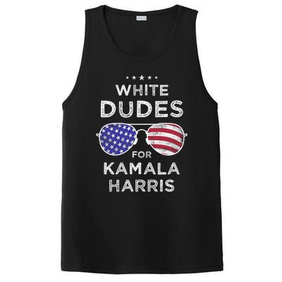 Vintage White Dudes For Kamala Harris PosiCharge Competitor Tank