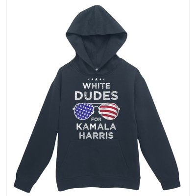 Vintage White Dudes For Kamala Harris Urban Pullover Hoodie