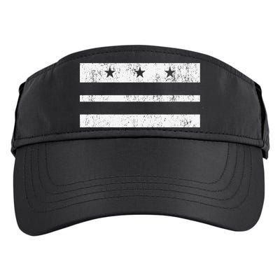 Vintage Washington DC Flag Retro District Of Columbia Gift TShirt Adult Drive Performance Visor