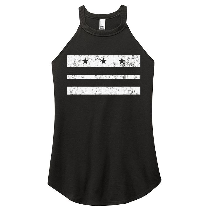 Vintage Washington DC Flag Retro District Of Columbia Gift TShirt Women's Perfect Tri Rocker Tank