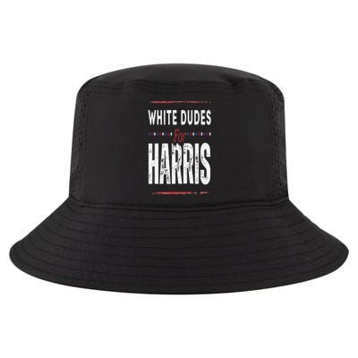 Vintage White Dudes For Kamala Harris Cool Comfort Performance Bucket Hat