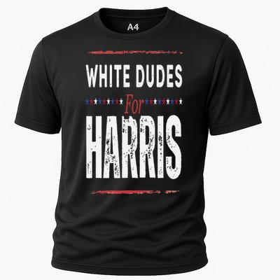 Vintage White Dudes For Kamala Harris Cooling Performance Crew T-Shirt