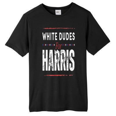 Vintage White Dudes For Kamala Harris Tall Fusion ChromaSoft Performance T-Shirt