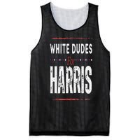 Vintage White Dudes For Kamala Harris Mesh Reversible Basketball Jersey Tank