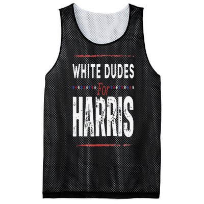 Vintage White Dudes For Kamala Harris Mesh Reversible Basketball Jersey Tank