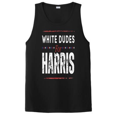 Vintage White Dudes For Kamala Harris PosiCharge Competitor Tank