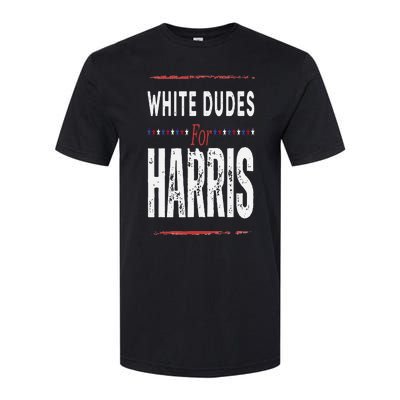 Vintage White Dudes For Kamala Harris Softstyle CVC T-Shirt