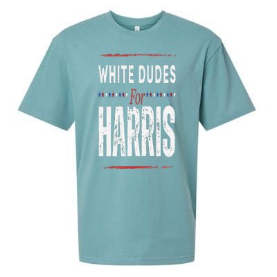 Vintage White Dudes For Kamala Harris Sueded Cloud Jersey T-Shirt