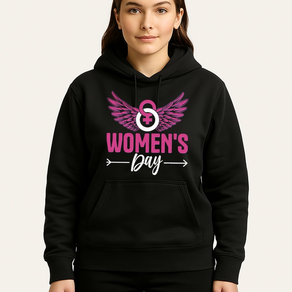 Vintage Womens Day March 8 Hoodie