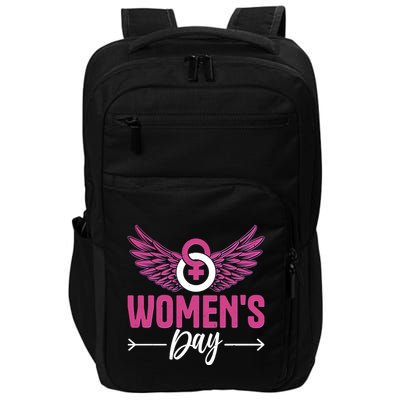 Vintage Womens Day March 8 Impact Tech Backpack