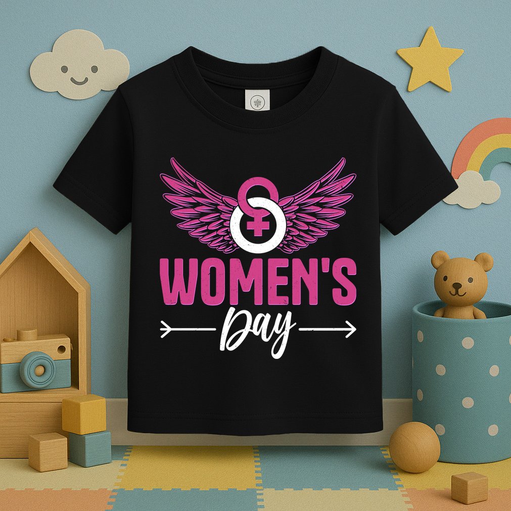 Vintage Womens Day March 8 Toddler T-Shirt