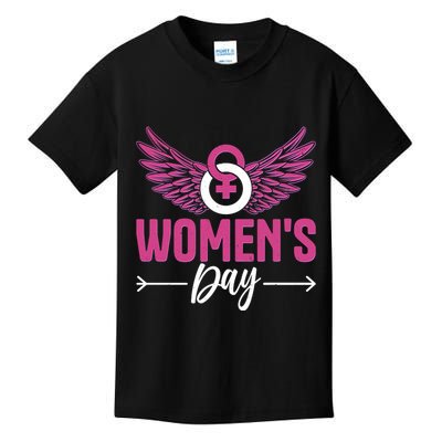 Vintage Womens Day March 8 Kids T-Shirt