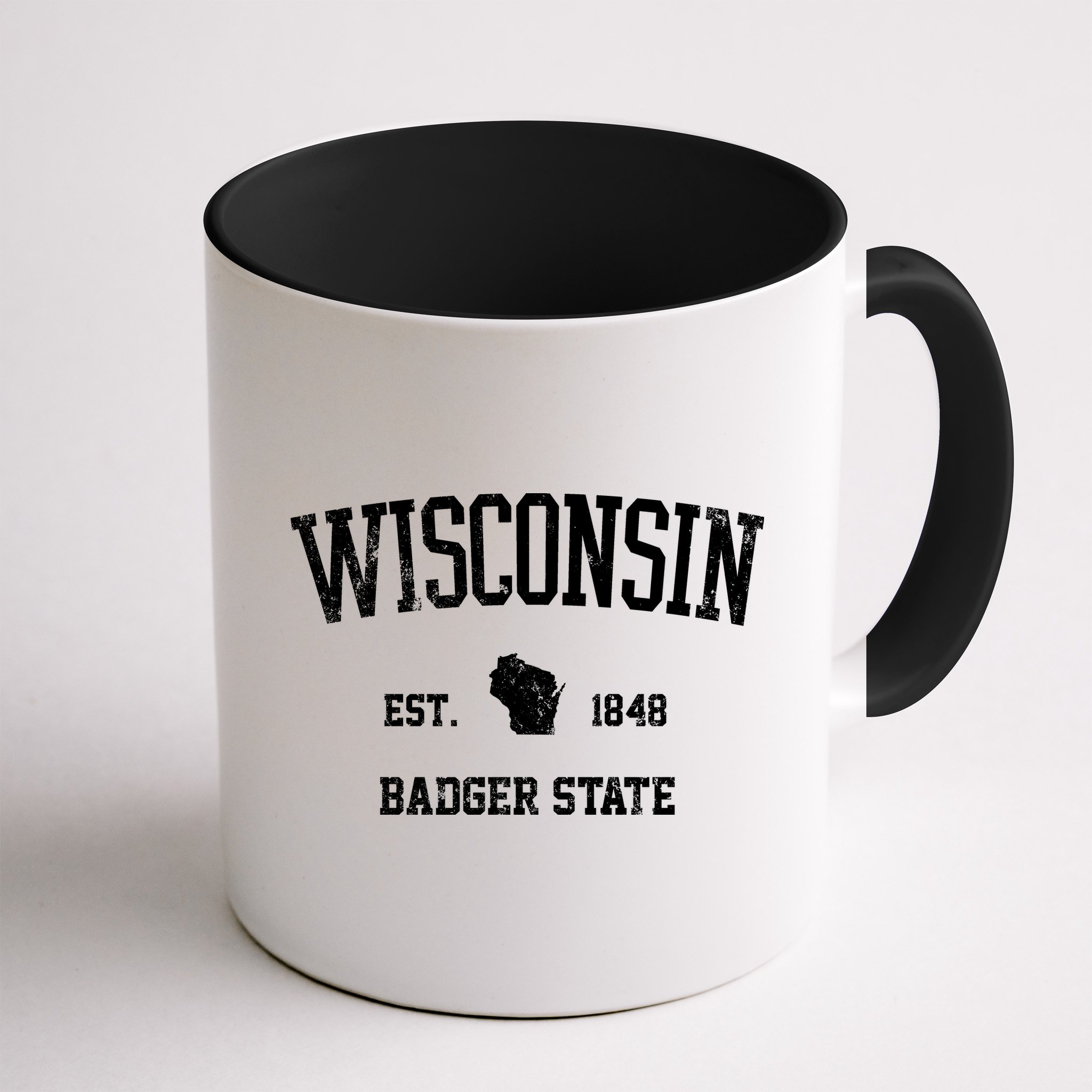 Vintage Wisconsin Est 1849 Badger State Mug