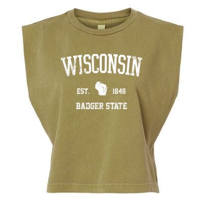 Vintage Wisconsin Est 1849 Badger State Garment-Dyed Women's Muscle Tee