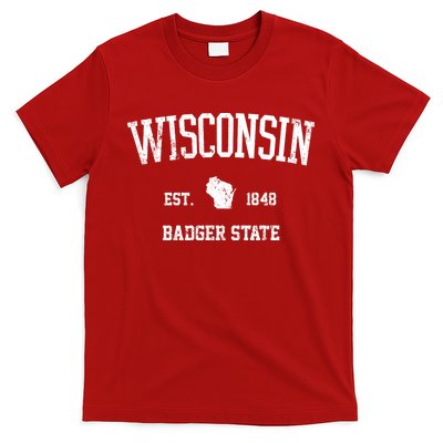Vintage Wisconsin Est 1849 Badger State T-Shirt