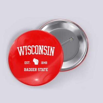 Vintage Wisconsin Est 1849 Badger State Button