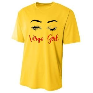 Virgo Winked Eye Zodiac Birthday Gift Performance Sprint T-Shirt