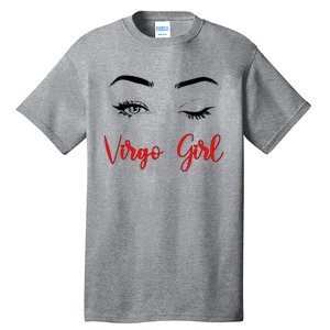 Virgo Winked Eye Zodiac Birthday Gift Tall T-Shirt