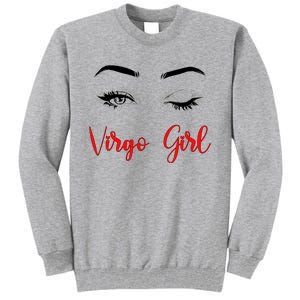 Virgo Winked Eye Zodiac Birthday Gift Tall Sweatshirt