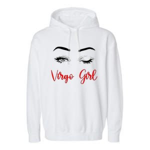 Virgo Winked Eye Zodiac Birthday Gift Garment-Dyed Fleece Hoodie