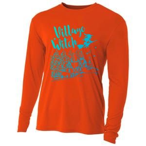 Village Witch Funny Halloween Costume Proud Gift Cooling Performance Long Sleeve Crew