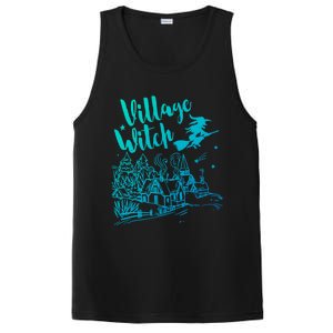 Village Witch Funny Halloween Costume Proud Gift PosiCharge Competitor Tank