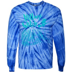 Village Witch Funny Halloween Costume Proud Gift Tie-Dye Long Sleeve Shirt