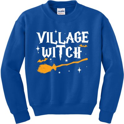 Village Witch Funny Halloween Witch Costume Great Gift Kids Sweatshirt