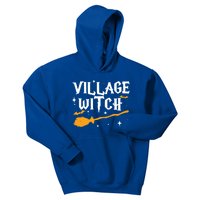 Village Witch Funny Halloween Witch Costume Great Gift Kids Hoodie