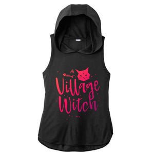 Village Witch Funny Halloween Witch Spell Outfit Costume Gift Ladies PosiCharge Tri-Blend Wicking Draft Hoodie Tank